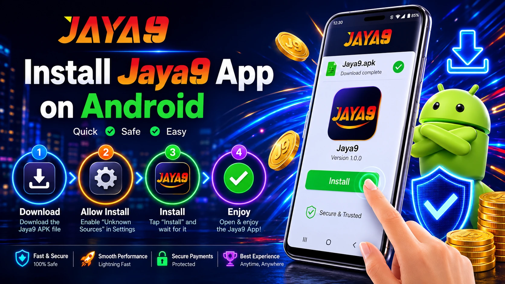 How to Install Jaya9 App on Android