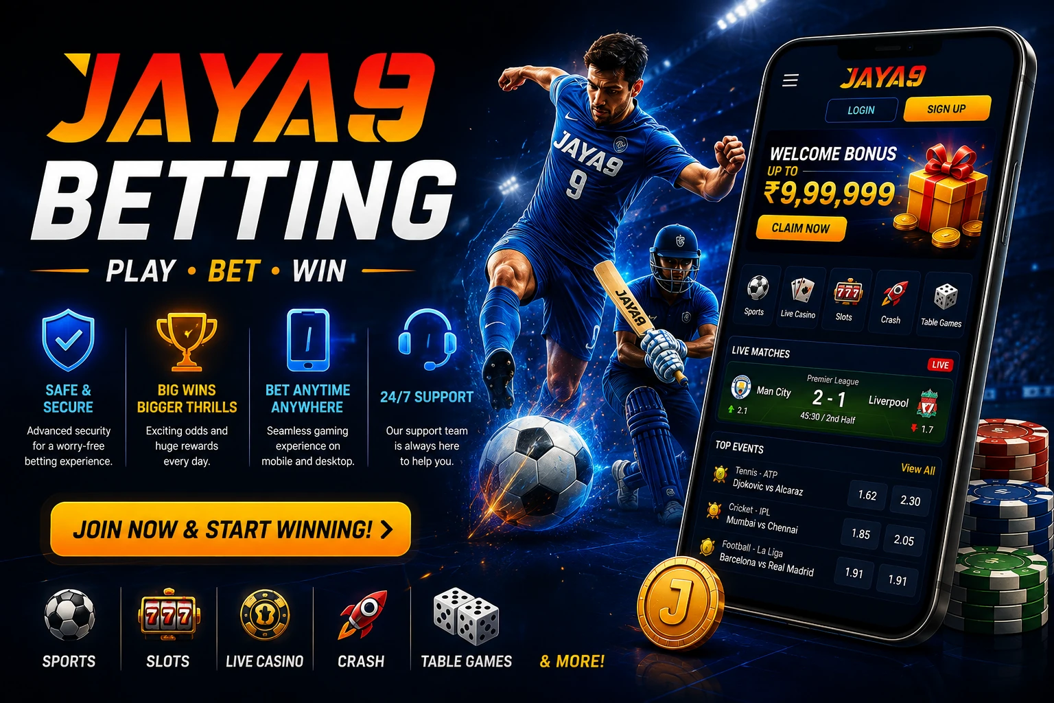 What Sports Are Available on Jaya9?