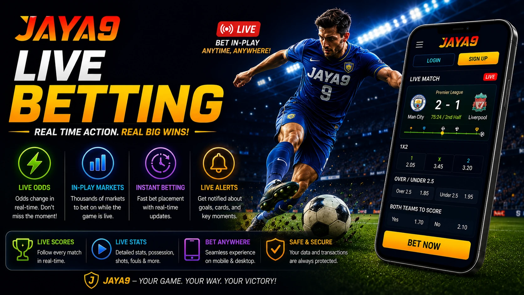 Live Betting on Jaya9
