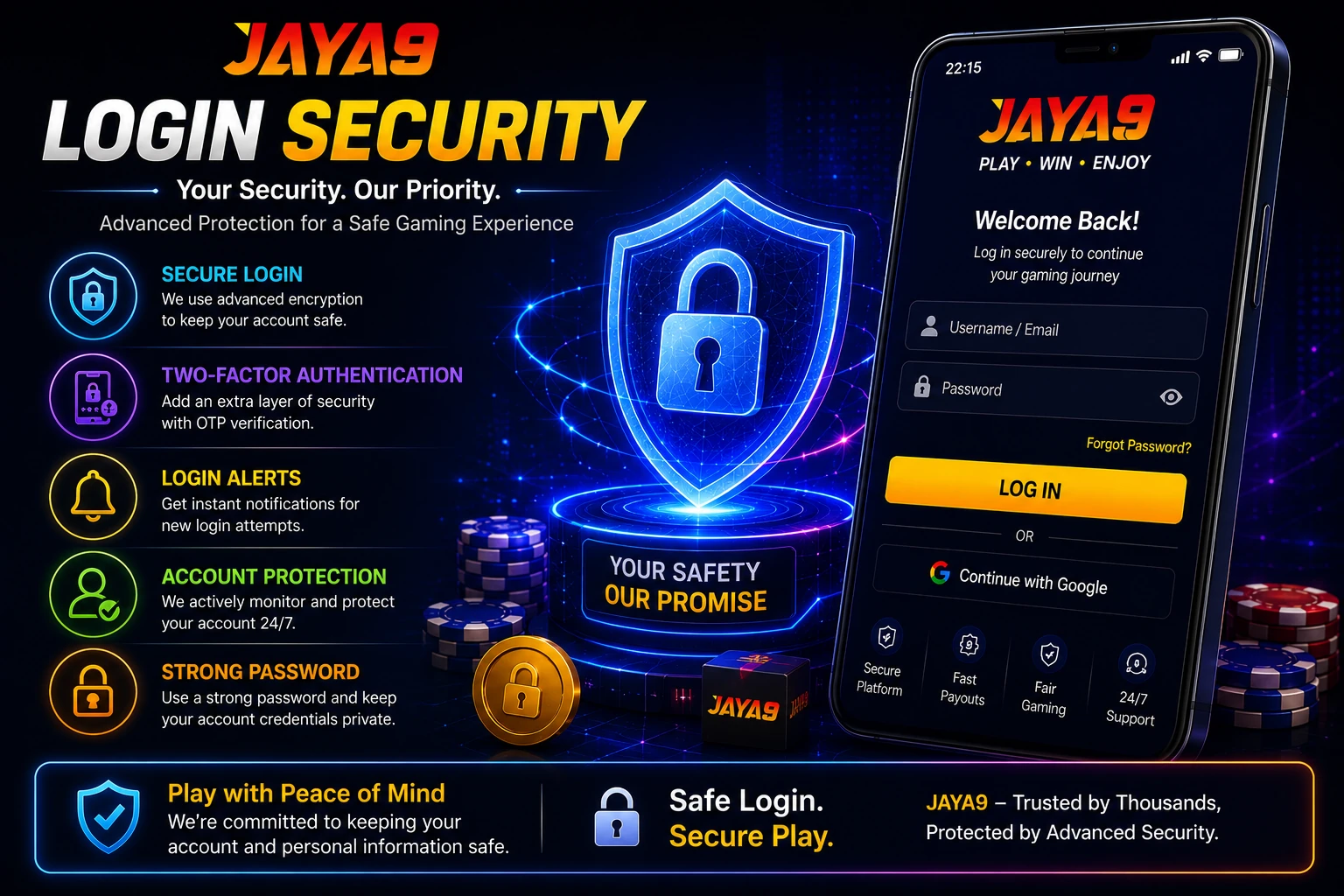 Jaya9 Login Security