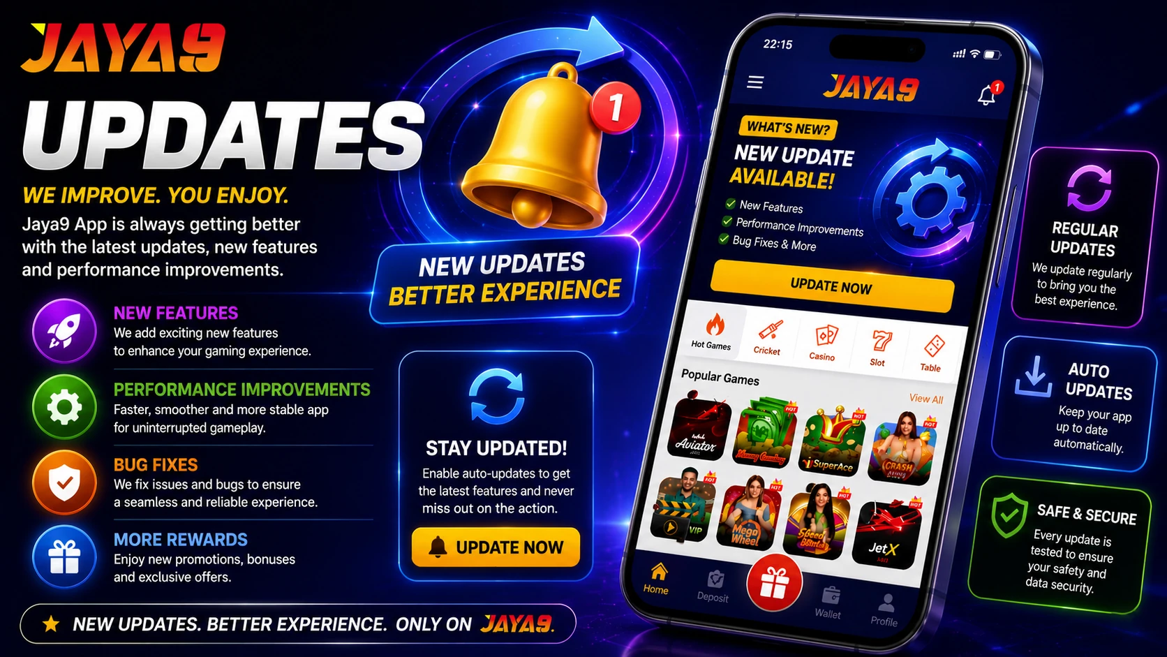 Jaya9 App Updates