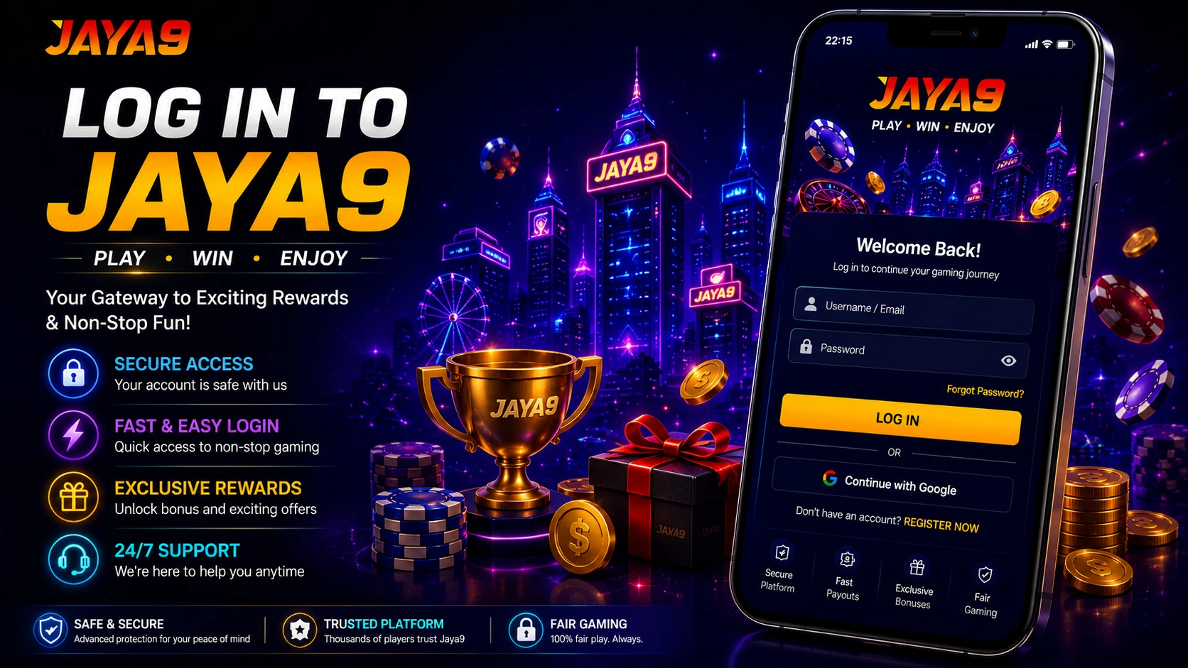 How to Log In to Jaya9